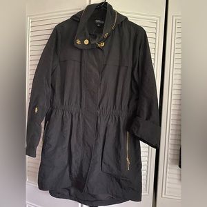 Women’s Modern Black Rain Jacket